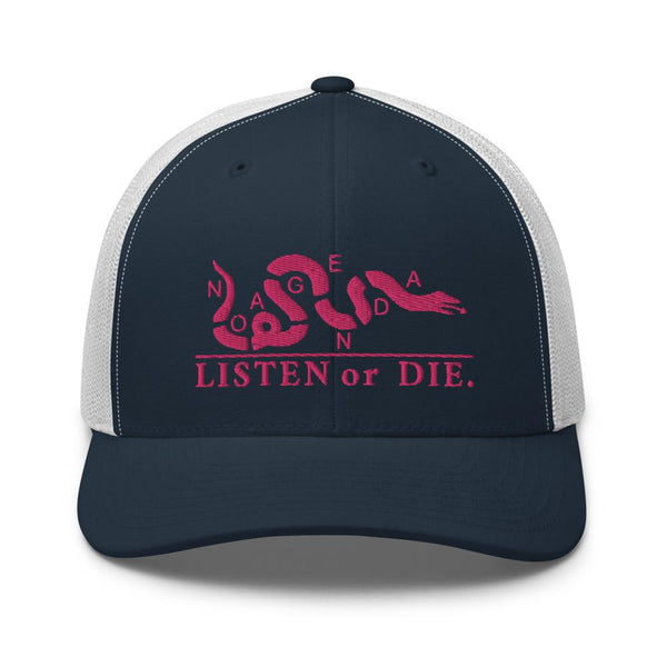 LISTEN OR DIE - mid trucker hat