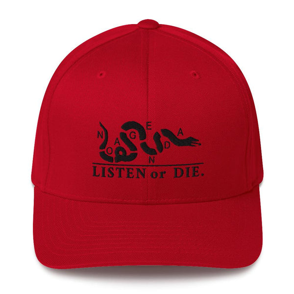 LISTEN OR DIE - fitted hat