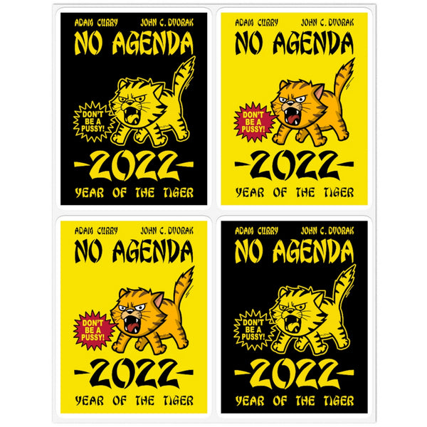 2022 YEAR OF THE TIGER - vinyl sticker sheet