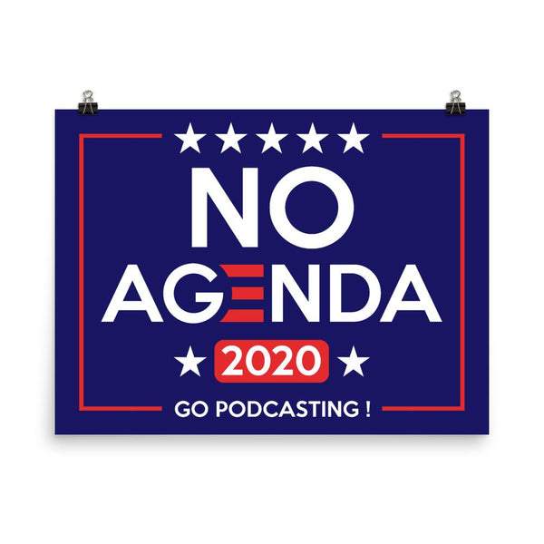 NO AGENDA 2020 - art print