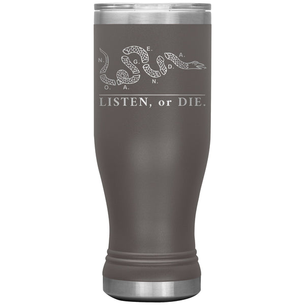 LISTEN OR DIE - 20 oz boho tumbler