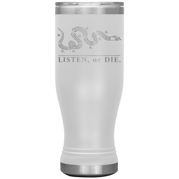 LISTEN OR DIE - 20 oz boho tumbler