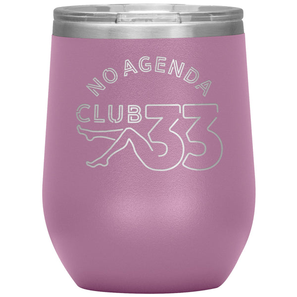 NO AGENDA CLUB 33 - 12 oz wine tumbler