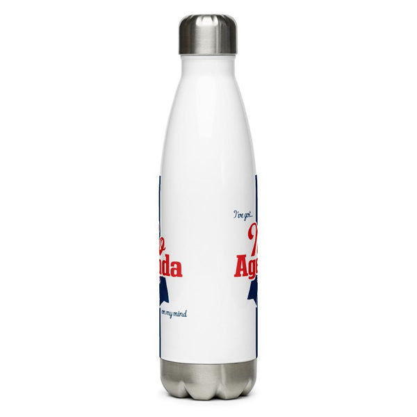 NO AGENDA RIBBON - 17 oz -steel water bottle