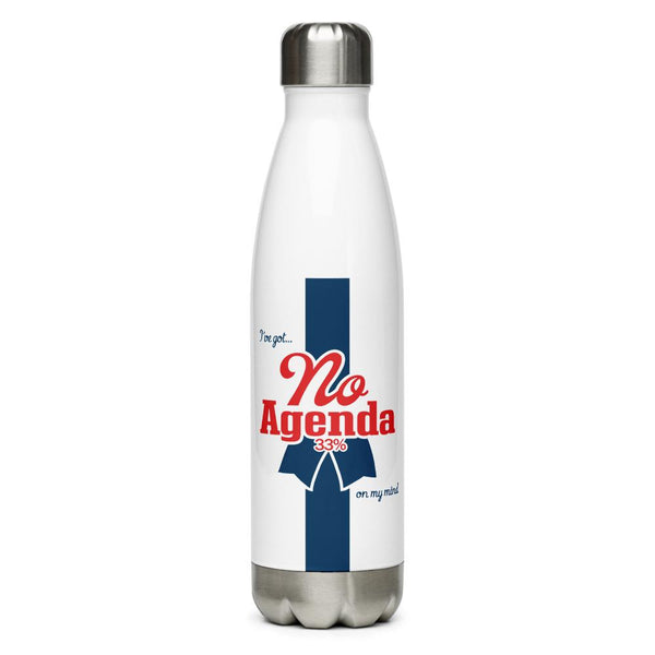 NO AGENDA RIBBON - 17 oz -steel water bottle