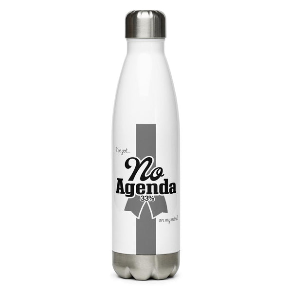 NO AGENDA RIBBON - 17 oz -steel water bottle