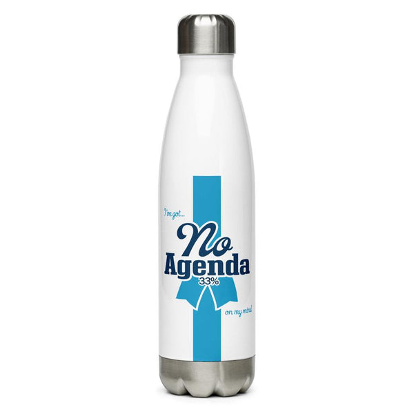 NO AGENDA RIBBON - 17 oz -steel water bottle