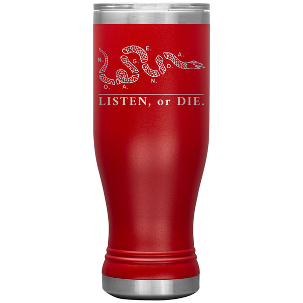 LISTEN OR DIE - 20 oz boho tumbler