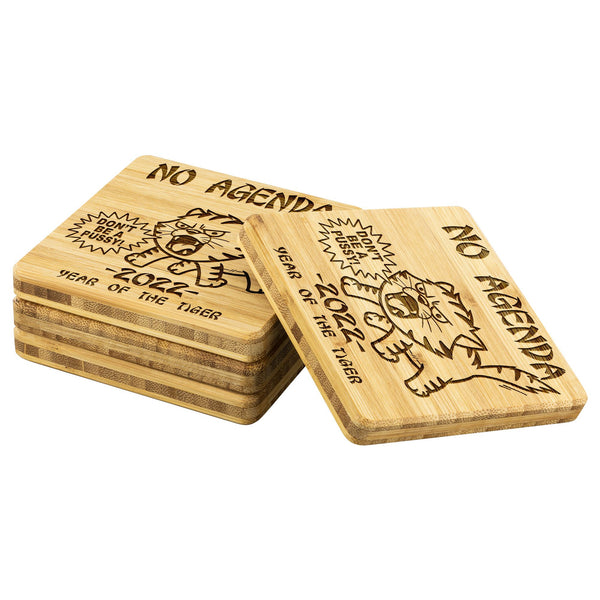 2022 YEAR OF THE TIGER - bamboo coasters