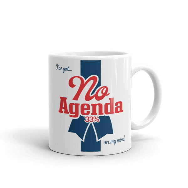NO AGENDA RIBBON - mug