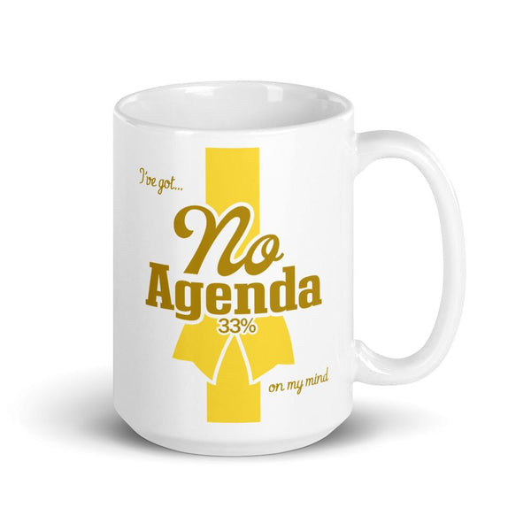 NO AGENDA RIBBON - mug