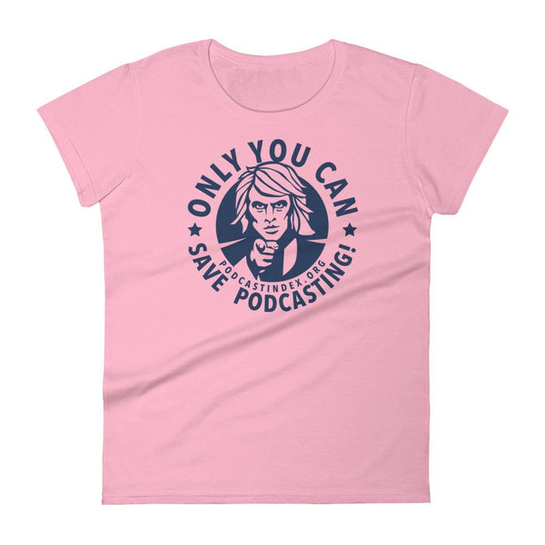 SAVE PODCASTING! - womens tee